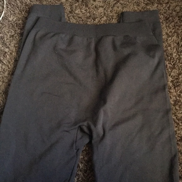 Gray Fleece Leggings - Picture 4 of 5